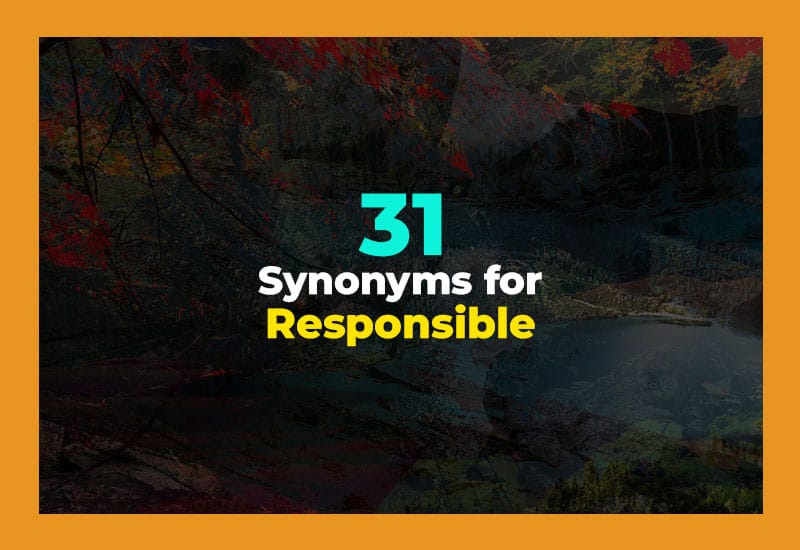 Synonyms for Responsible