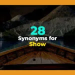 synonyms for show