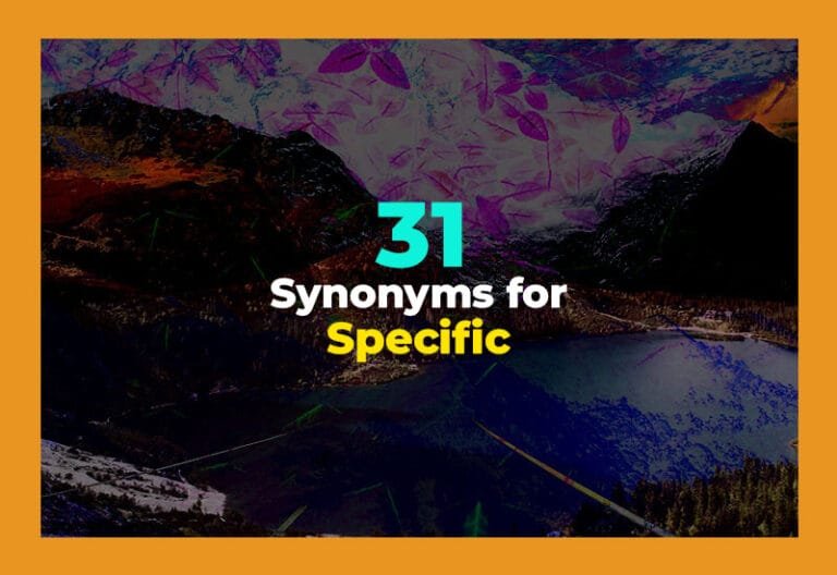 synonyms for specific