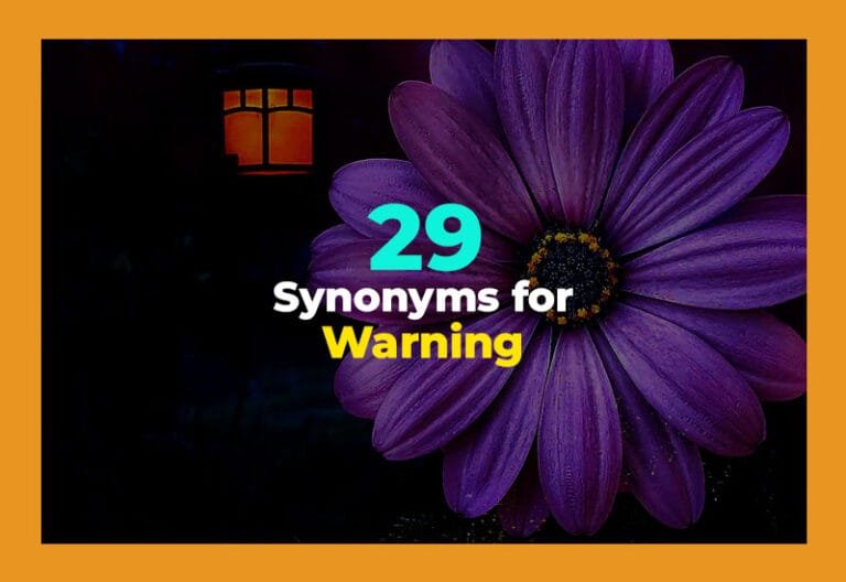 synonyms for warning