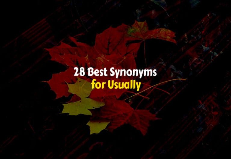 Synonyms for Usually