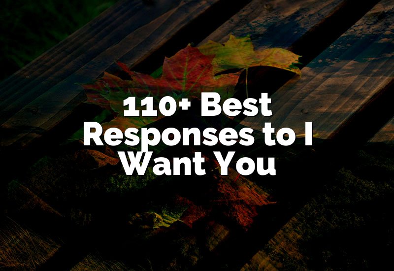 110+ Best Responses to I Want You