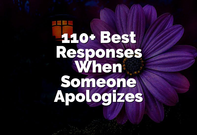 110+ Best Responses When Someone Apologizes