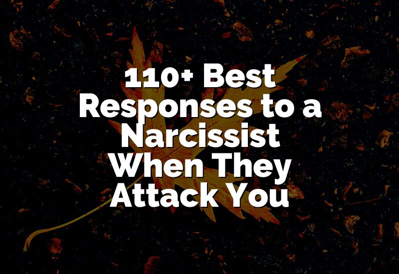 110+ Best Responses to a Narcissist When They Attack You