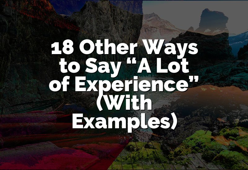 18 Other Ways to Say “A Lot of Experience” (With Examples)