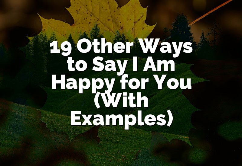 19 Other Ways to Say I Am Happy for You (With Examples)
