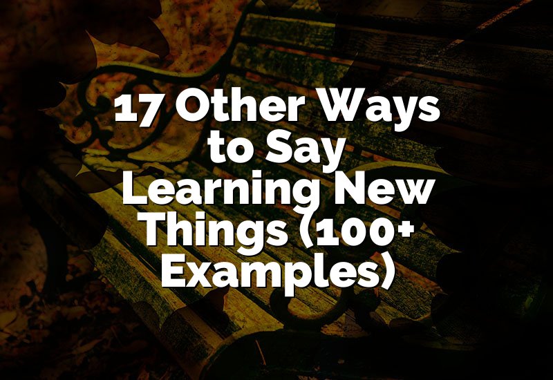 17 Other Ways to Say Learning New Things (100+ Examples)