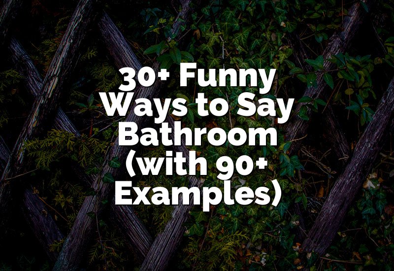 30+ Funny Ways to Say Bathroom (with 90+ Examples)