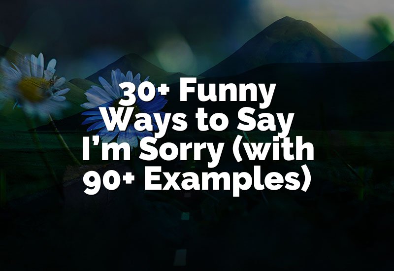 30+ Funny Ways to Say I’m Sorry (with 90+ Examples)