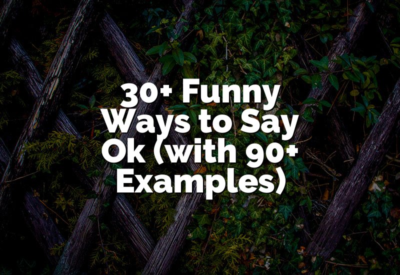 30+ Funny Ways to Say Ok (with 90+ Examples)