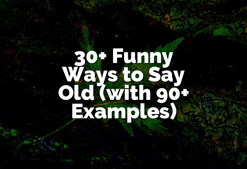 30+ Funny Ways to Say Old (with 90+ Examples)