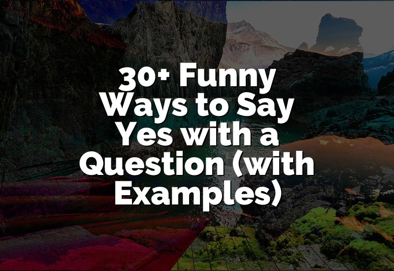 30+ Funny Ways to Say Yes with a Question (with Examples)