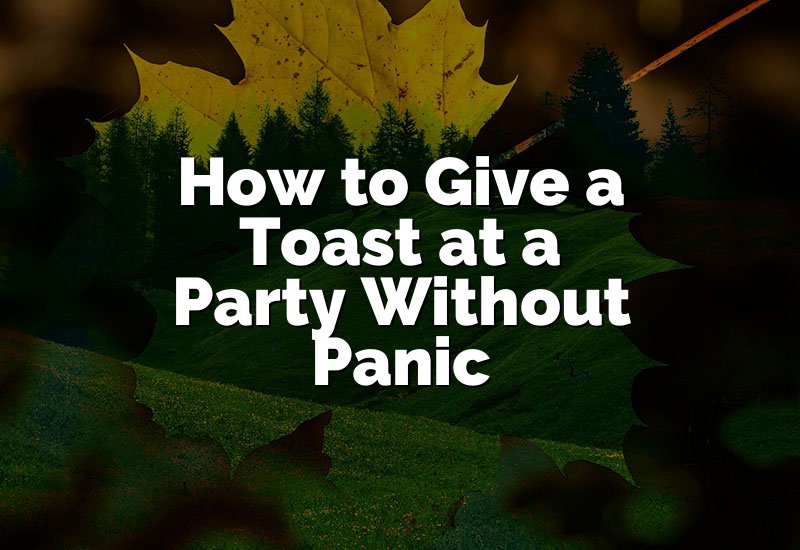 How to Give a Toast at a Party Without Panic