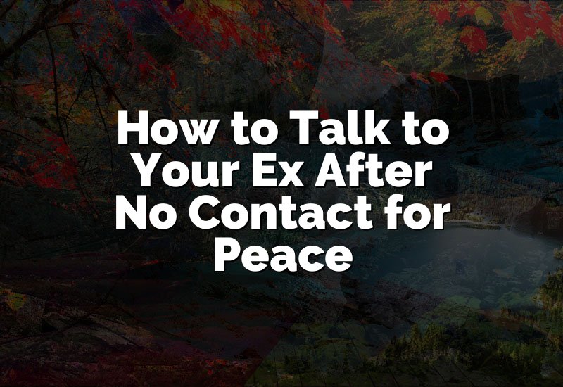How to Talk to Your Ex After No Contact for Peace