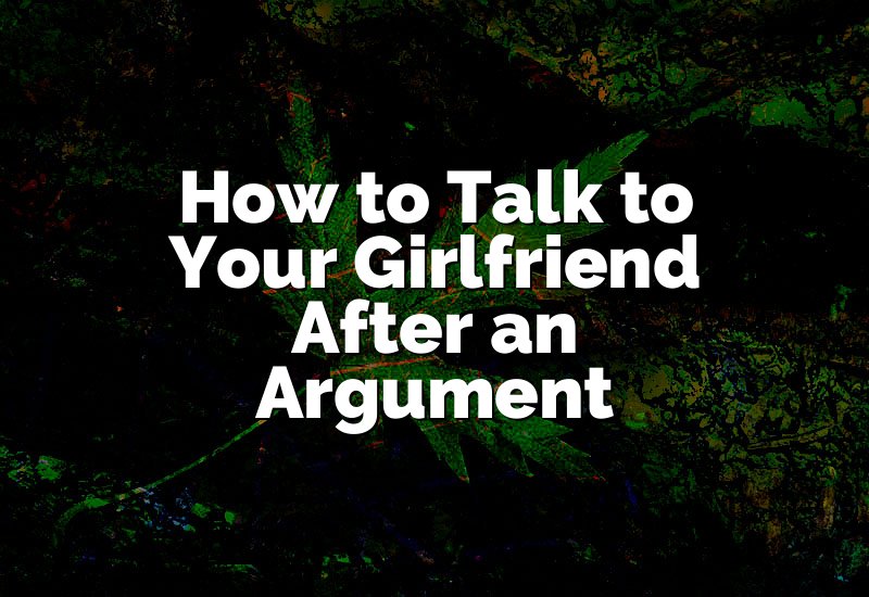 How to Talk to Your Girlfriend After an Argument