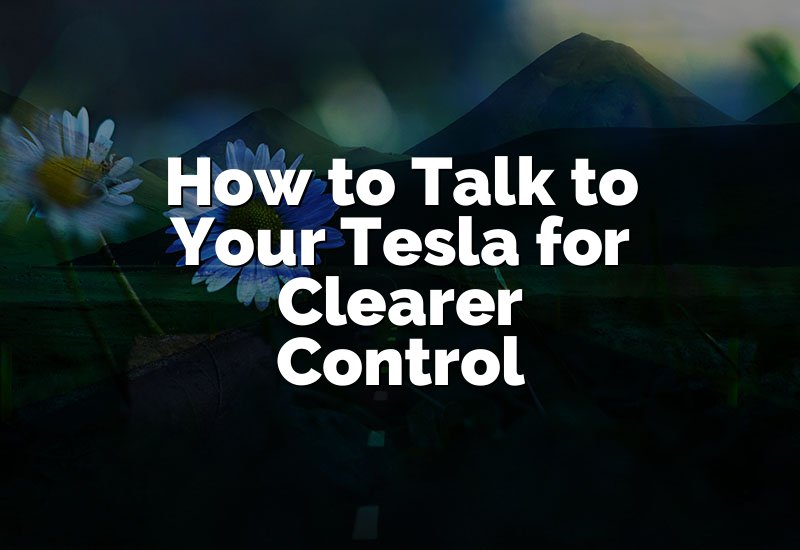 How to Talk to Your Tesla for Clearer Control
