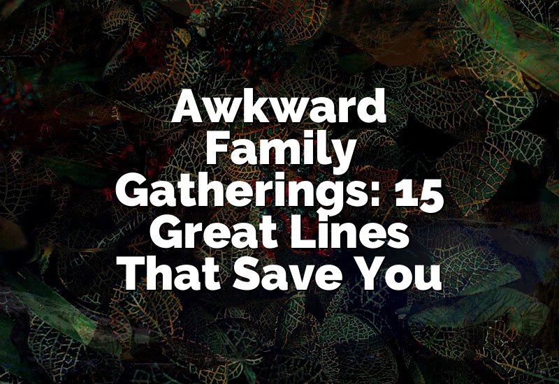 Awkward Family Gatherings: 15 Great Lines That Save You