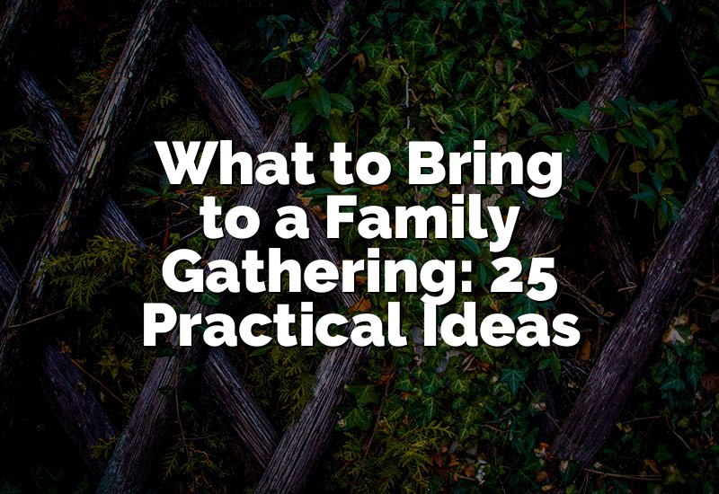 What to Bring to a Family Gathering: 25 Practical Ideas
